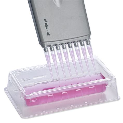 v shape buffer container for multichanel pipette|SOCOREX® Pipette Reagent Reservoirs .